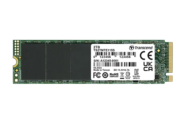 TRANSCEND 250GB MTE115S PCI-E GEN 3x4 M.2 2280 SSD 3D NAND - 3200 MB/s Read 1300 MB/s Write - 100 TBW