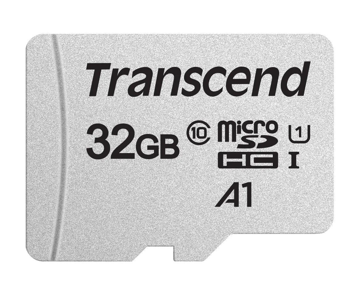 TRANSCEND 300S 32GB MICRO SD UHS-1  U1 CLASS10 - READ 95 MB/S - WRITE 45MB/S - WITHOUT ADPTOR - TLC