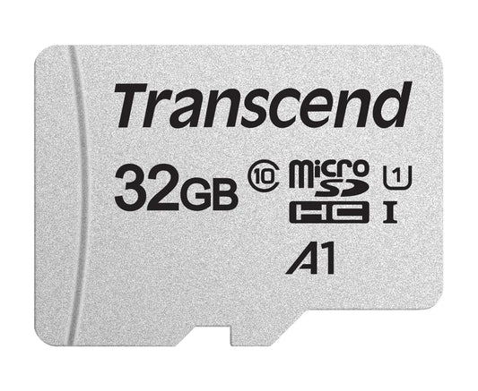 TRANSCEND 300S 32GB MICRO SD UHS-1  U1 CLASS10 - READ 95 MB/S - WRITE 45MB/S - WITHOUT ADPTOR - TLC