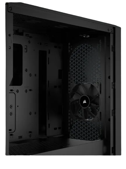 3000D AIRFLOW Black Mid-Tower PC Case; 2x 3.5'' |  2x 2.5'' Drive Bays; Up to 360mm Radiator compatible; 2x 120mm fan incl