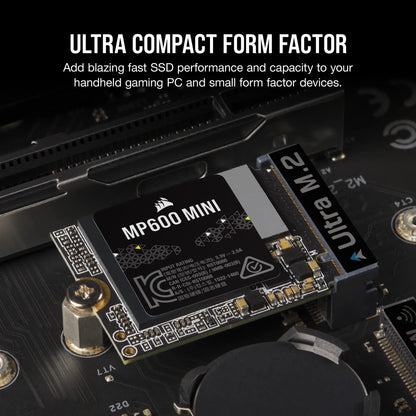 Corsair MP600 MINI 1TB M.2 NVMe PCIe Gen. 4 x4 SSD; Read Up To 4800MB/s; Write up to 4800MB/s