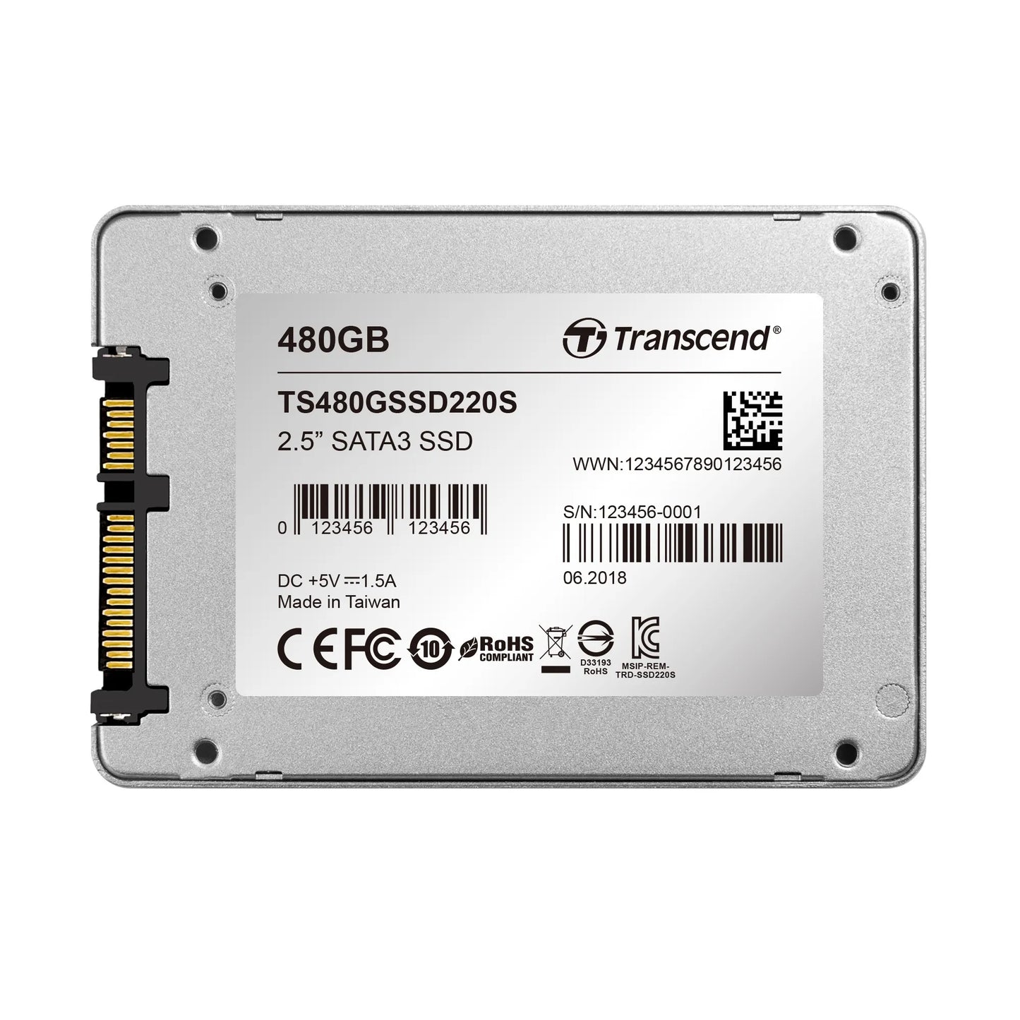 TRANSCEND 480GB SSD220 2.5' SSD DRIVE - TLC SATA