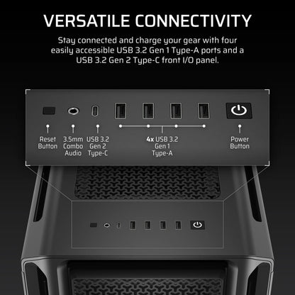 5000T Mid-Tower PC Case; Black