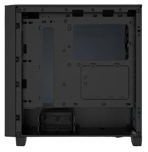 3000D AIRFLOW Black Mid-Tower PC Case; 2x 3.5'' |  2x 2.5'' Drive Bays; Up to 360mm Radiator compatible; 2x 120mm fan incl
