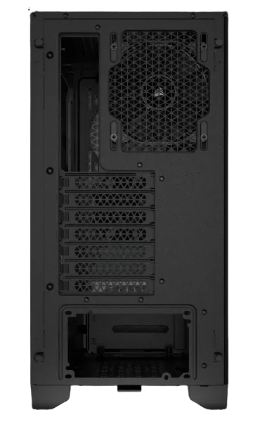 3000D AIRFLOW Black Mid-Tower PC Case; 2x 3.5'' |  2x 2.5'' Drive Bays; Up to 360mm Radiator compatible; 2x 120mm fan incl