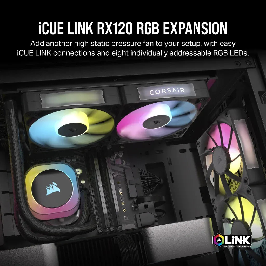 Corsair RX RGB Series; iCUE LINK RX120 RGB; 120mm Fan; Single Pack