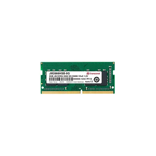 TRANSCEND JET MEMORY 8GB DDR4 2666MHZ SO-DIMM 1RX8 1GX8 CL19 1.2V