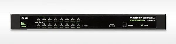 ATEN 16-Port PS/2-USB  VGA KVM Switch/Cascade/W/(US/EU/OUT) ADP. ATEN