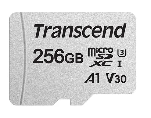 TRANSCEND 256GB MICRO SDXC C 10 UHS-I U1/U3 V30 A1 WITH SD ADAPTOR