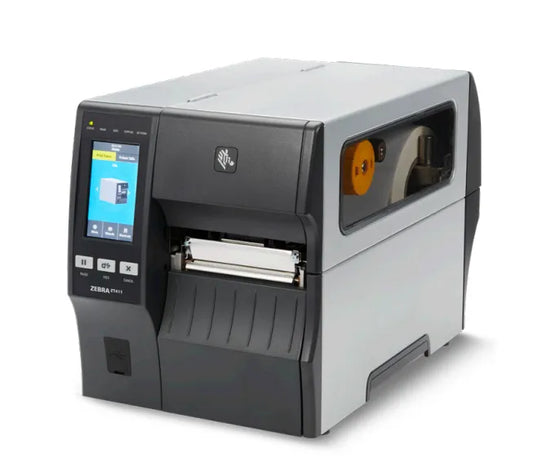 Zebra TT Printer ZT411; 4''; 203 dpi; Euro and UK cord; Serial; USB; 10/100 Ethernet; Bluetooth 4.1/MFi; USB Host; Peel w/ Liner