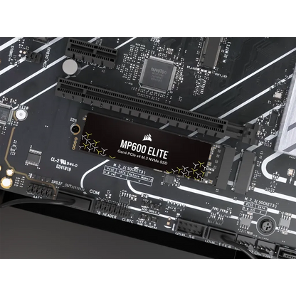 Corsair MP600 ELITE 2TB Gen4 PCIe x4 NVMe M.2 SSD (no heatsink); Read Up To 7000MB/s; Write up to 6500MB/s