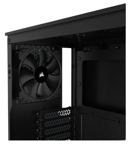3000D AIRFLOW Black Mid-Tower PC Case; 2x 3.5'' |  2x 2.5'' Drive Bays; Up to 360mm Radiator compatible; 2x 120mm fan incl
