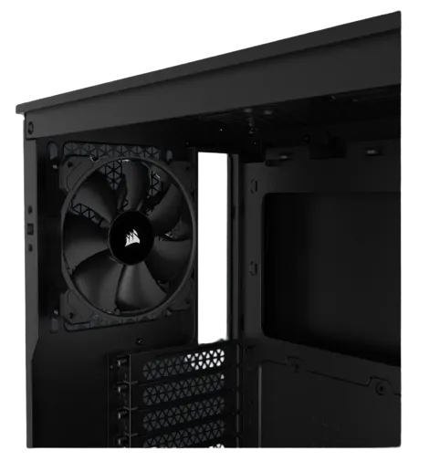 3000D AIRFLOW Black Mid-Tower PC Case; 2x 3.5'' |  2x 2.5'' Drive Bays; Up to 360mm Radiator compatible; 2x 120mm fan incl