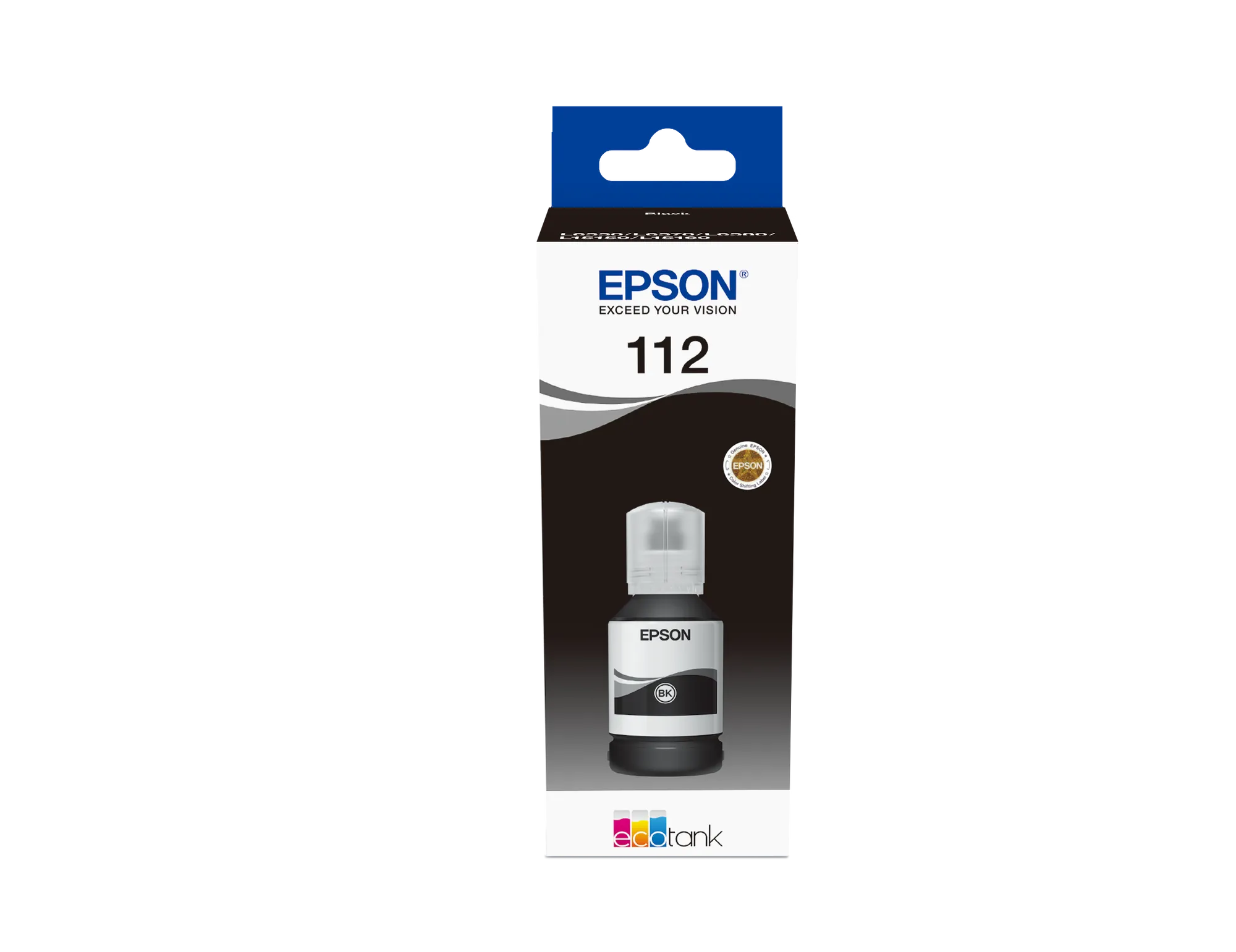 Epson 112 EcoTank Pigment Black ink bottle (127 ml) 7500 pages @ 5% coverage