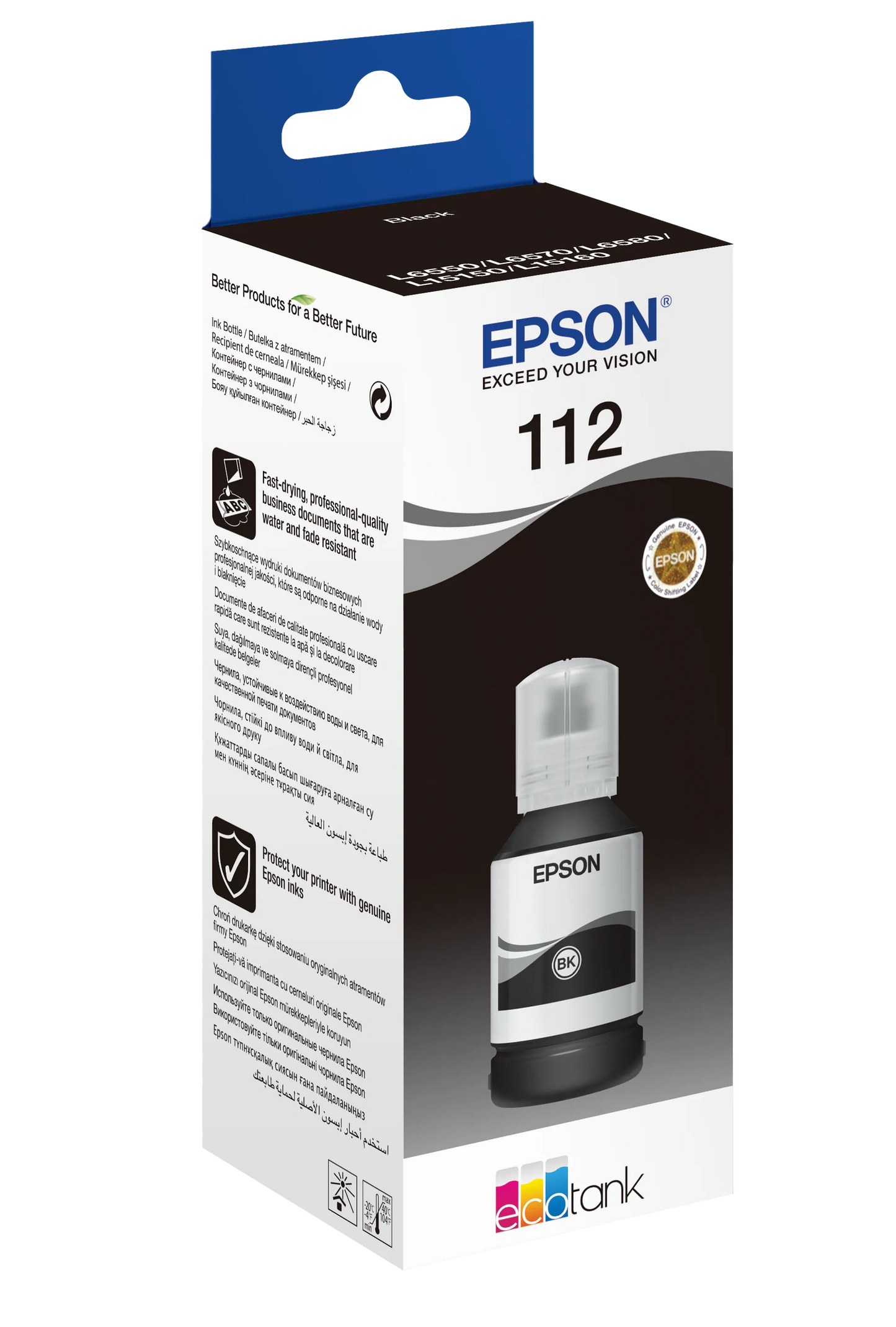 Epson 112 EcoTank Pigment Black ink bottle (127 ml)