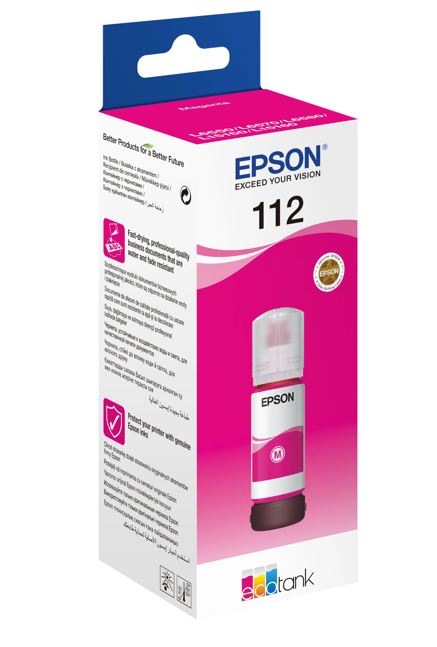 Epson 112 EcoTank Pigment Magenta ink bottle (70 ml)