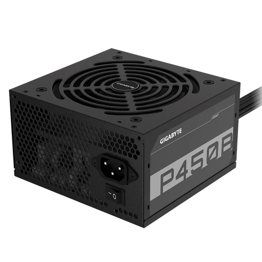 Gigabyte PSU P450B Bronze Certified 450W - 3 Year Warranty; 24/20-pin x 1; CPU 4+4-pin x 1; PCI-E 6+2-pin x 2; SATA x 6; Peri x3