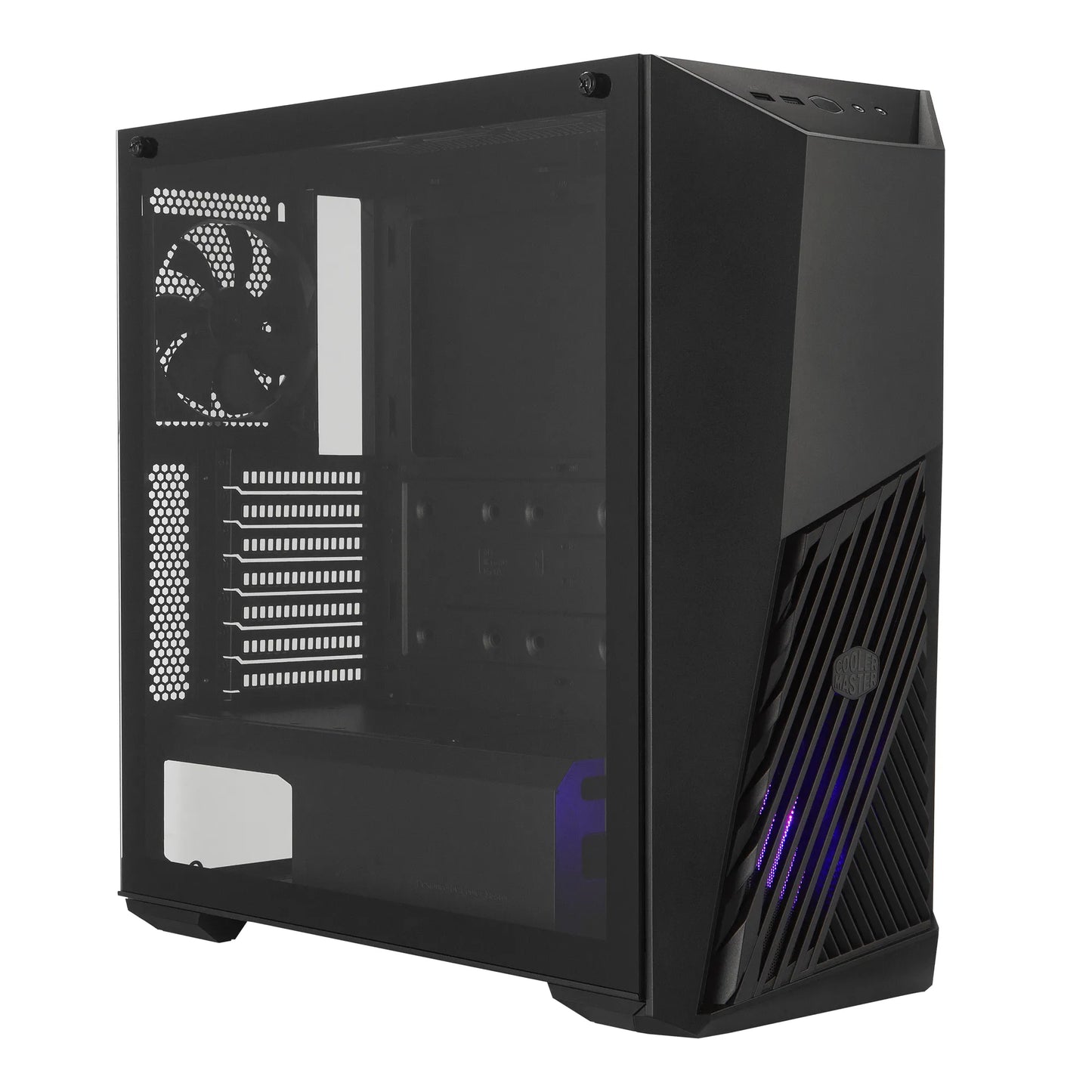 Cooler Master Masterbox K501L ATX; Black; Windowed; Angular Front Ventilation; RGB Fan