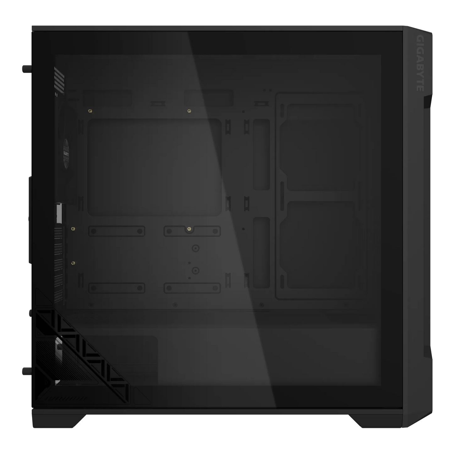 Gigabyte C102 Glass Micro ATX Chassis; 2x 3.5'' | 2x 2.5'' Drive Bays; 360mm Radiator compatible; 2x 120mm fan incl; Black