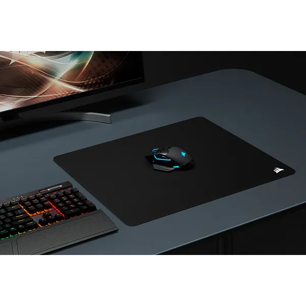 Corsair MM200 PRO Premium Spill-Proof Cloth Gaming Mouse Pad – Heavy XL; Black - 450mm x 400mm x 6mm.
