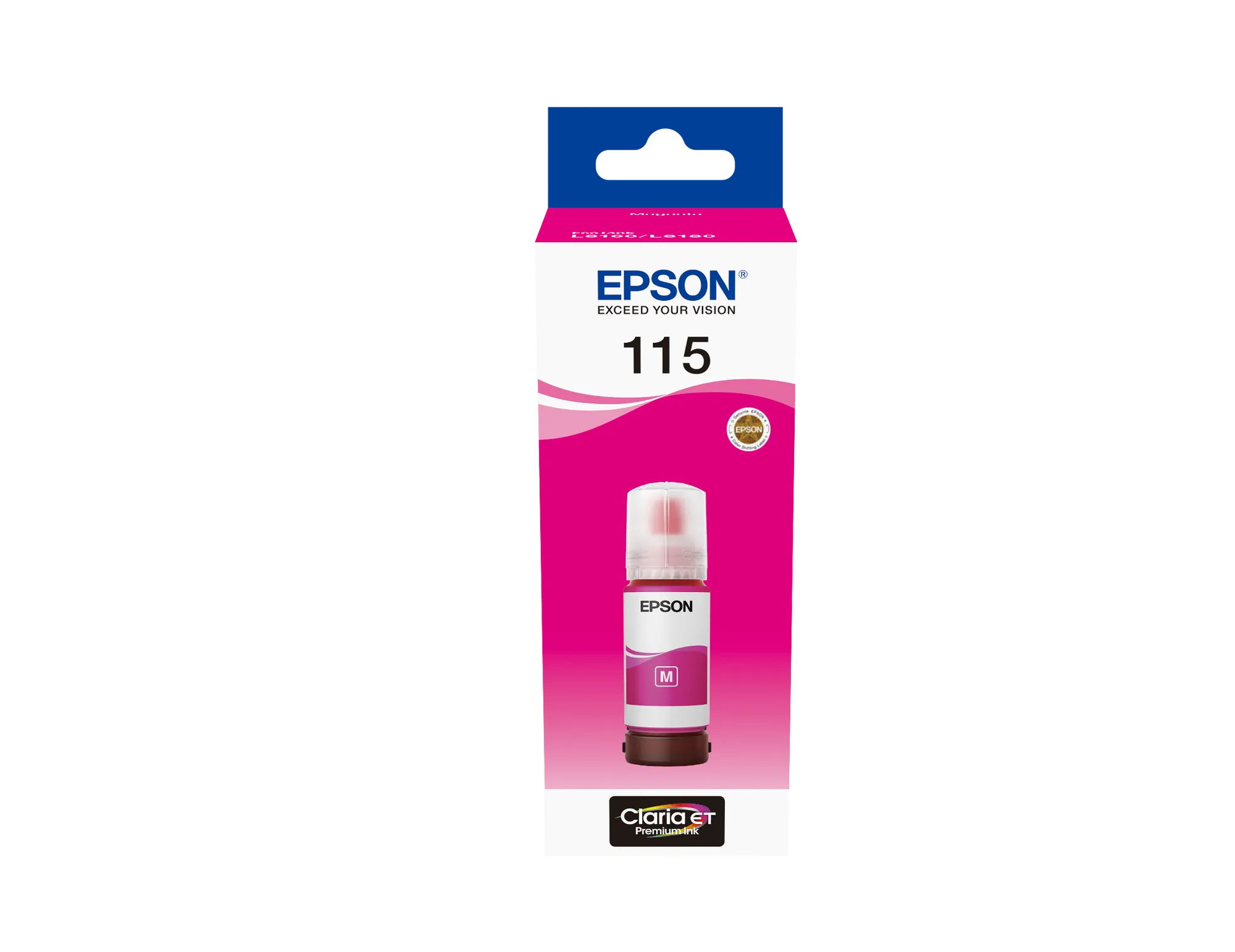 Epson 115 EcoTank Magenta ink bottle (70 ml). 6200 pages @ 5% coverage