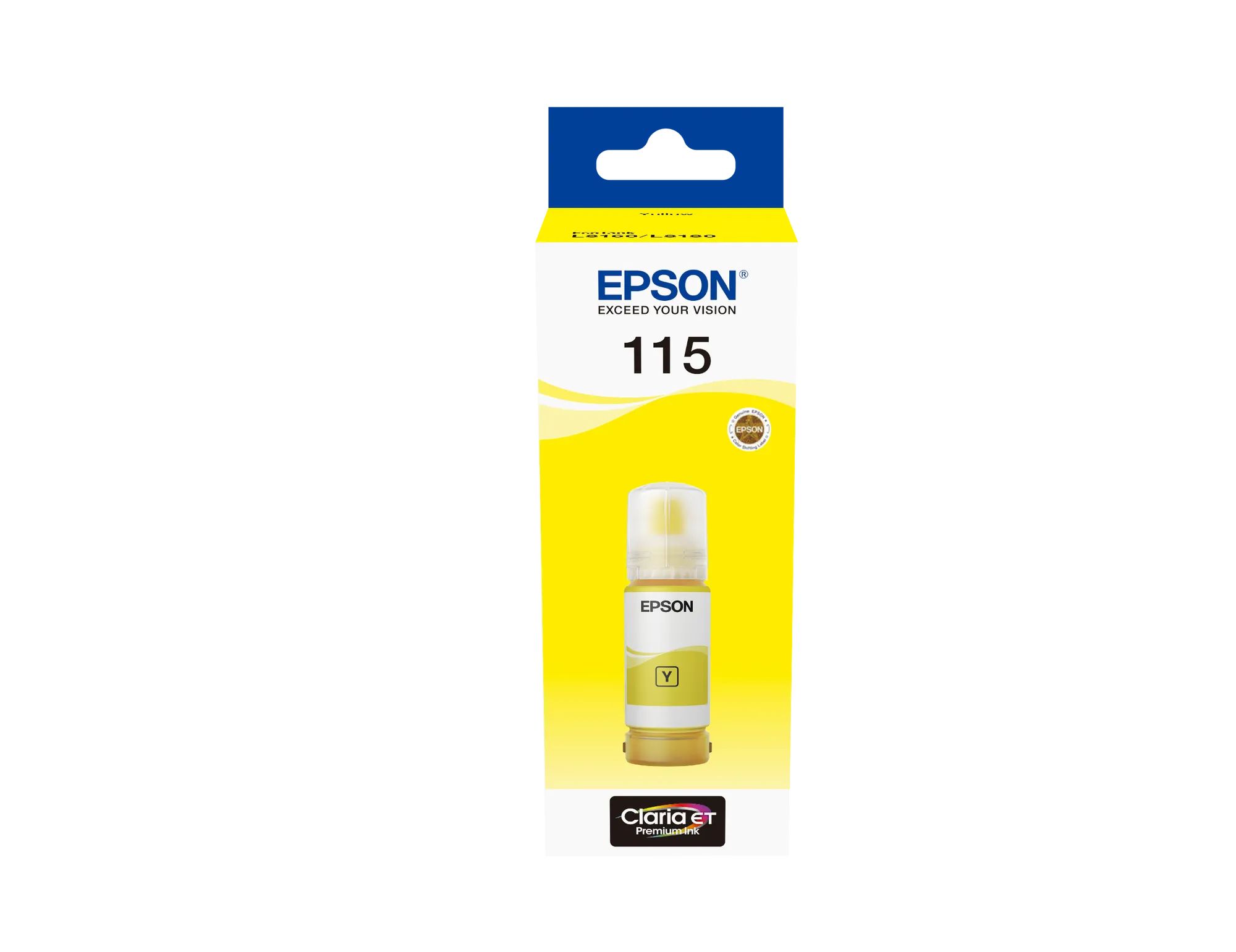 Epson 115 EcoTank Yellow ink bottle (70 ml). 6200 pages @ 5% coverage