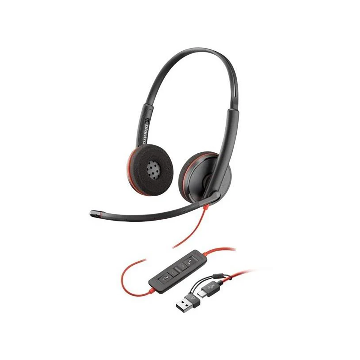 HP Poly Blackwire 3220 USB-C Wired Black Headset
