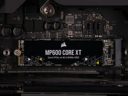 Corsair MP600 CORE XT 1TB NVMe PCIe M.2 SSD; Read Up To 5900MB/s; Write up to 5000MB/s.
