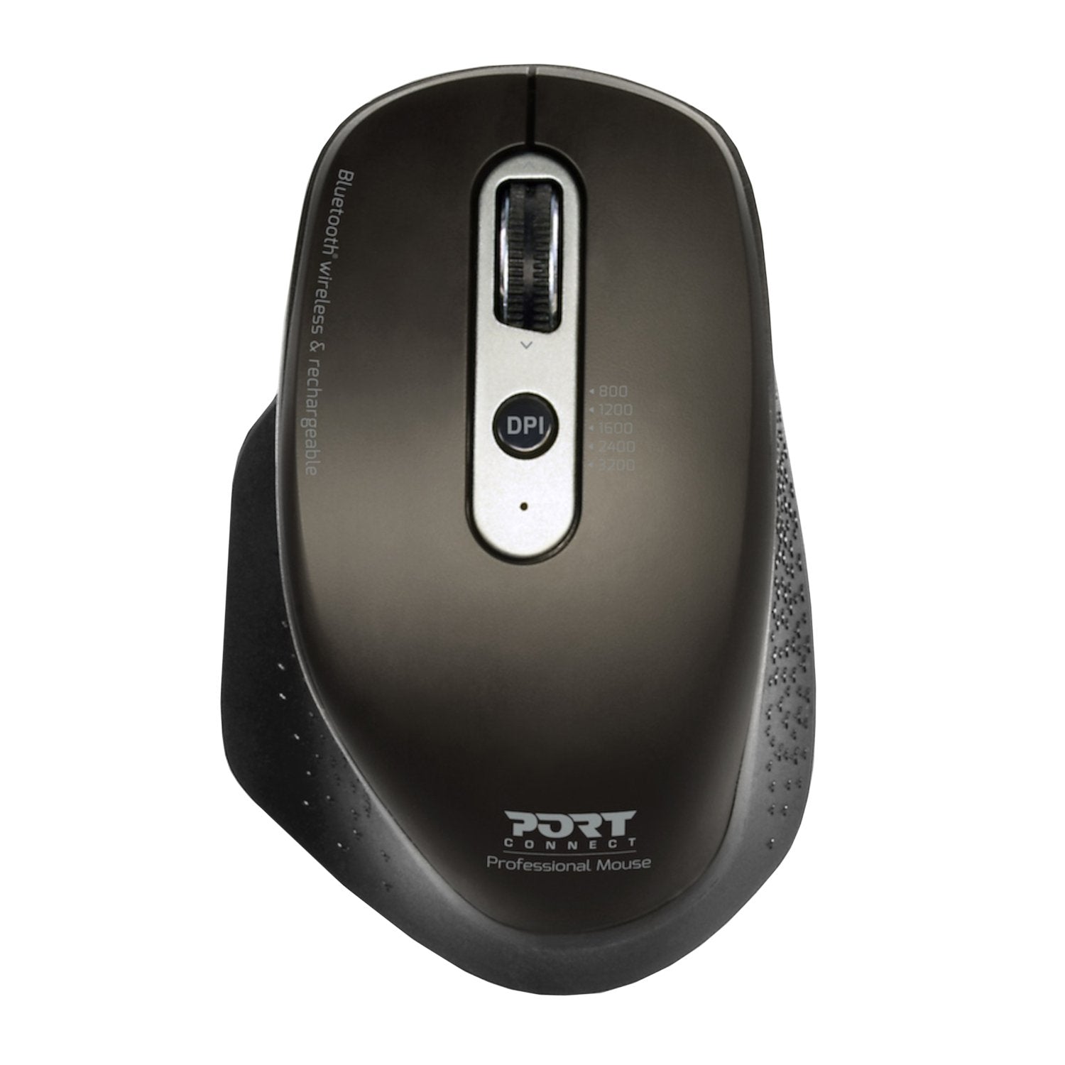 Port Connect Bluetooth Wireless and Rechargeable Executive Mouse - Black