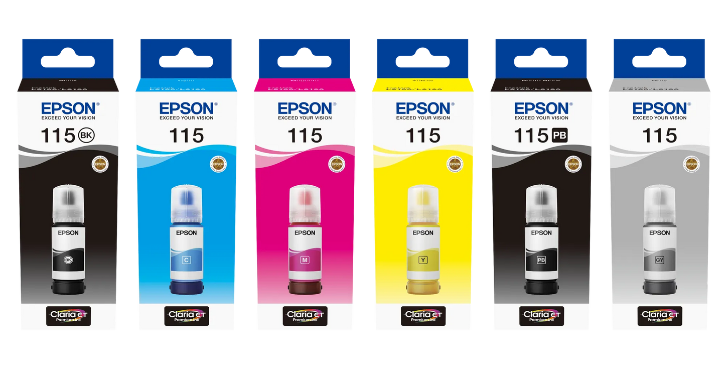 Epson 115 EcoTank Pigment Black ink bottle (70 ml)