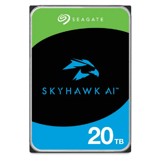 Seagate Skyhawk AI ST20000VE003 20TB 3.5'' HDD Surveillance Drives; SATA 6GB/s Interface; 512MB Cache; RPM: 7200; 512e; 5 Year l