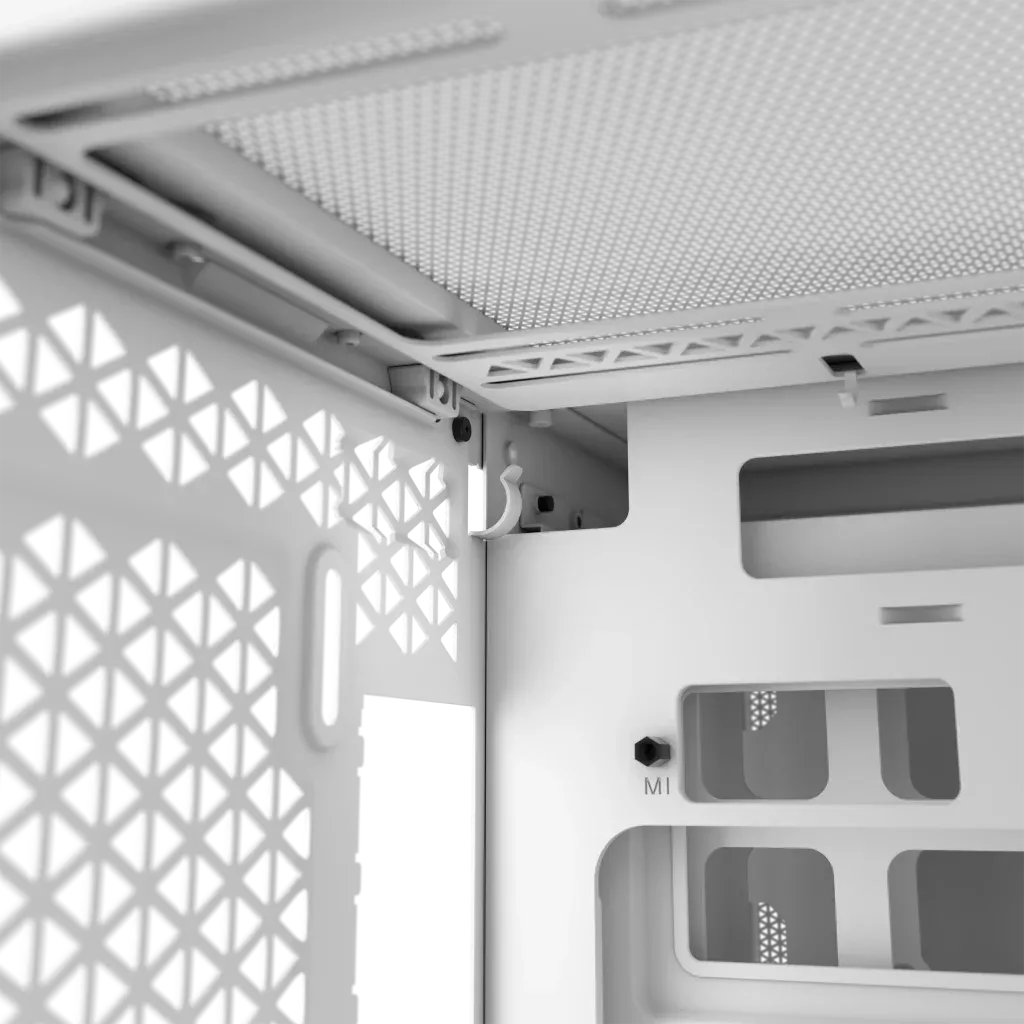 2500X RGB Micro ATX White Dual Chamber PC Case; 2x 3.5'' |  2x 2.5'' Drive Bays; Up to 360mm Radiator; 2x 120mm fan incl