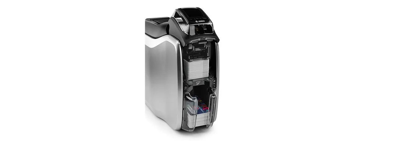 Zebra Printer ZC300; Single Sided; UK/EU Cords; USB & Ethernet; PC/SC Contact; Contactless Mifare; Windows Driver