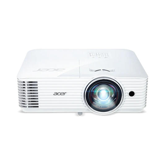 Acer S1386WH; DLP 3D; WXGA; 3600lm; 20000/1; HDMI; short throw 0.5; 2.7kg; EURO EMEA (Excluding EZCast Cable)