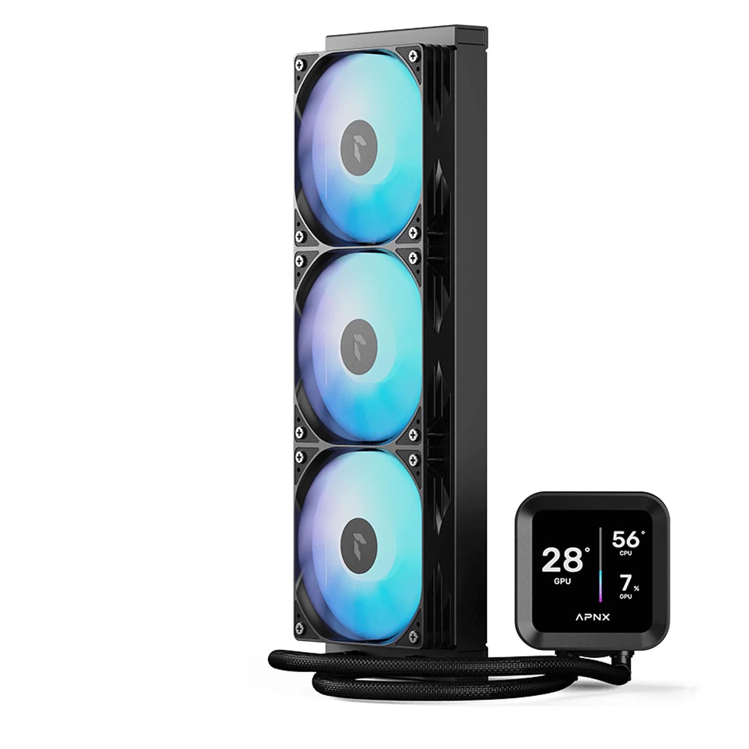 Aerocool APNX Black Cooler with 4'' IPS LCD - 360mm