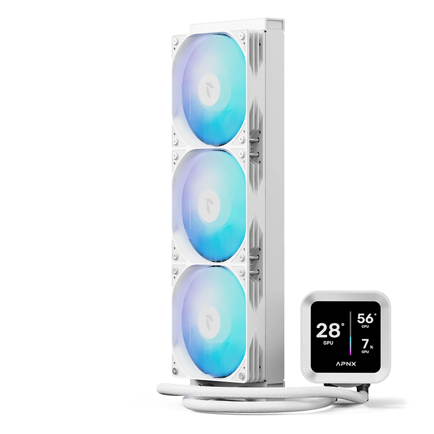 Aerocool APNX White Cooler with 4'' IPS LCD - 360mm