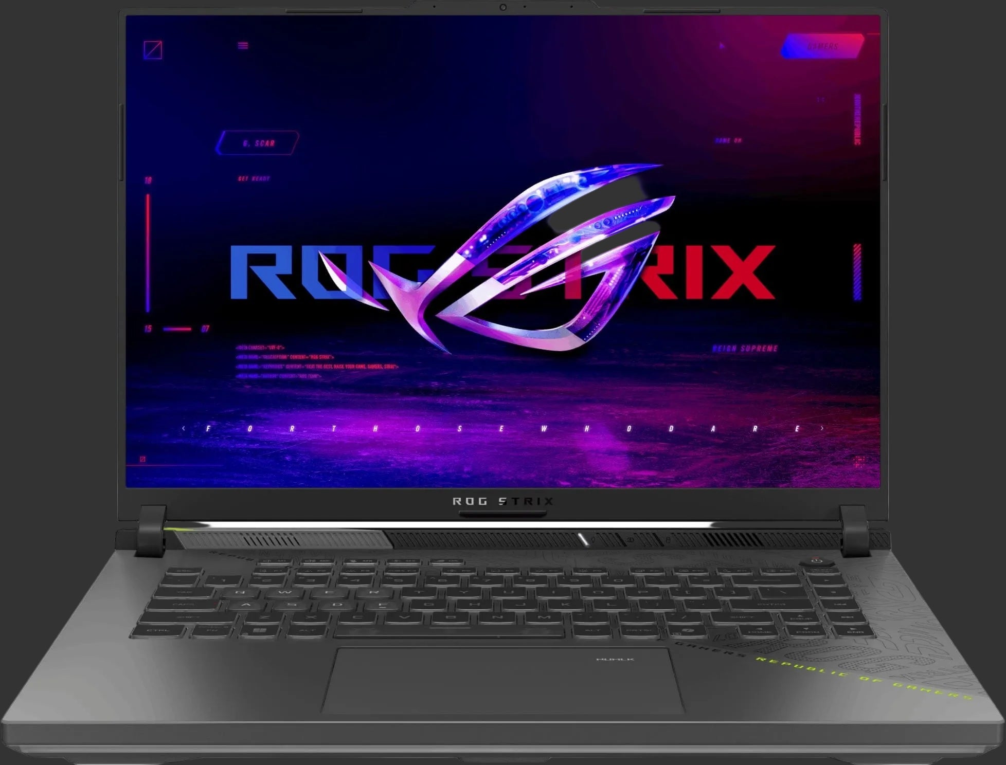 ASUS ROG Strix G16|G614PP-91610GR0W|16'' WQXGA|GRAY| Ryzen 9-8940HX|16GB DDR5(2xSD)|1TB PCIe SSD|RTX5070 8GB|ROG backpack|WIN11H