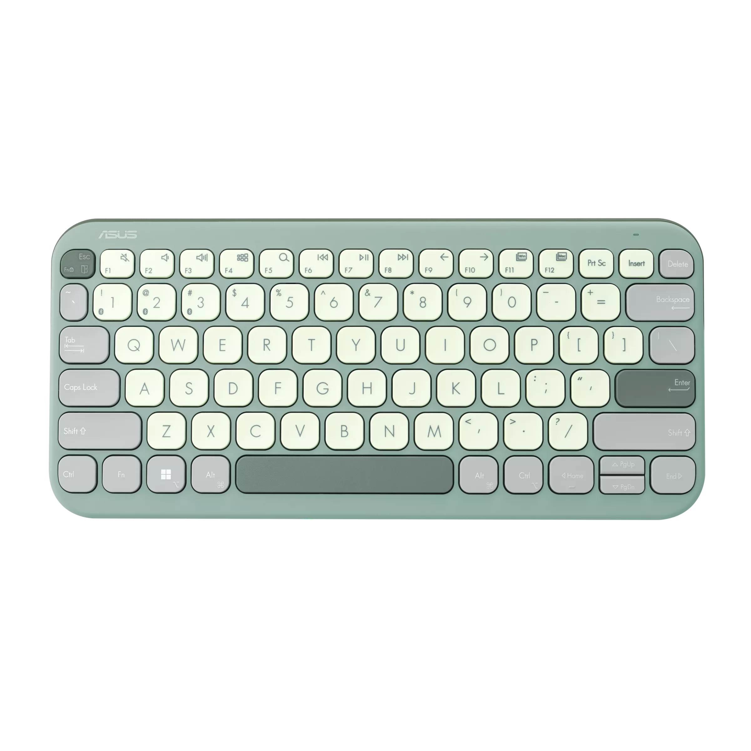 ASUS Marshmallow Keyboard KW100|Bluetooth 5.0|Green Tea Latte|Compact|Ultrathin wireless Bluetooth keyboard