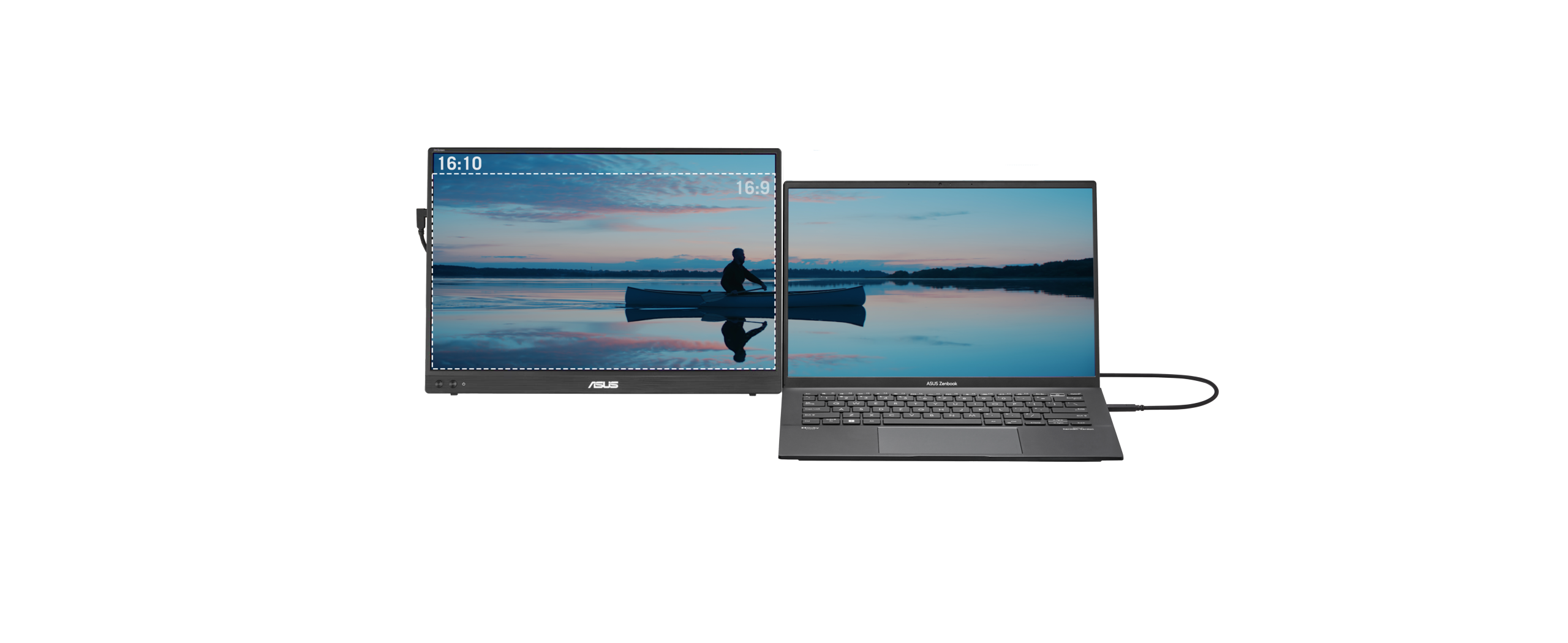 ASUS MB16FC|Portable|16''|WUXGA|IPS|75Hz|5ms - GTG|300 NITS|1000:1|VA 178|2XUSB-C(DP Alt Mode|1xMini HDMI|Audio Jack
