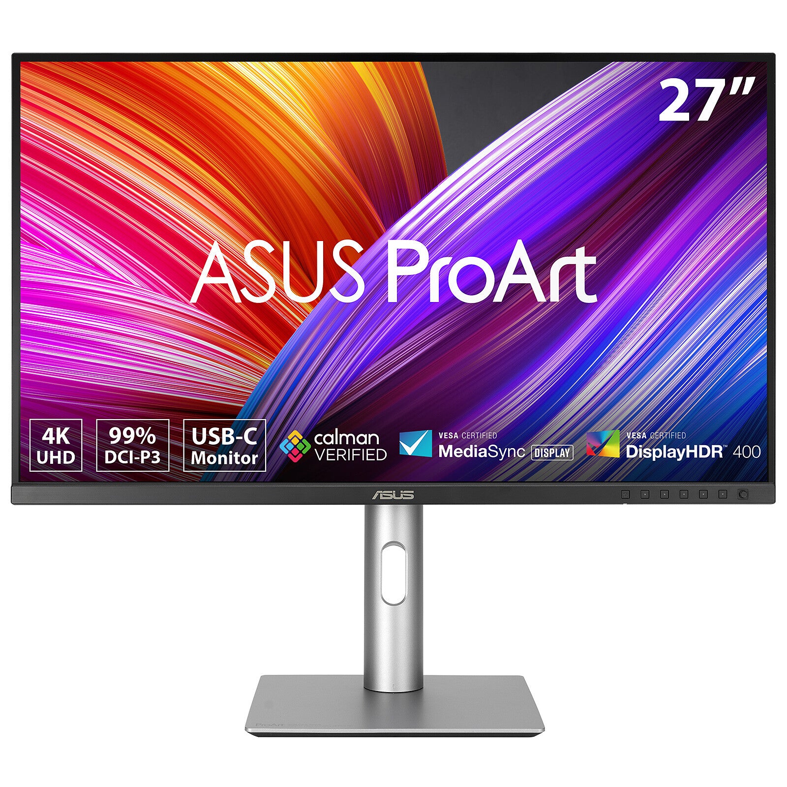 ASUS ProArt Display PA279CRV Professional Monitor – 27-inch; IPS; 4K UHD (3840 x 2160); 99% DCI-P3; 99% Adobe RGB; Color Accurac