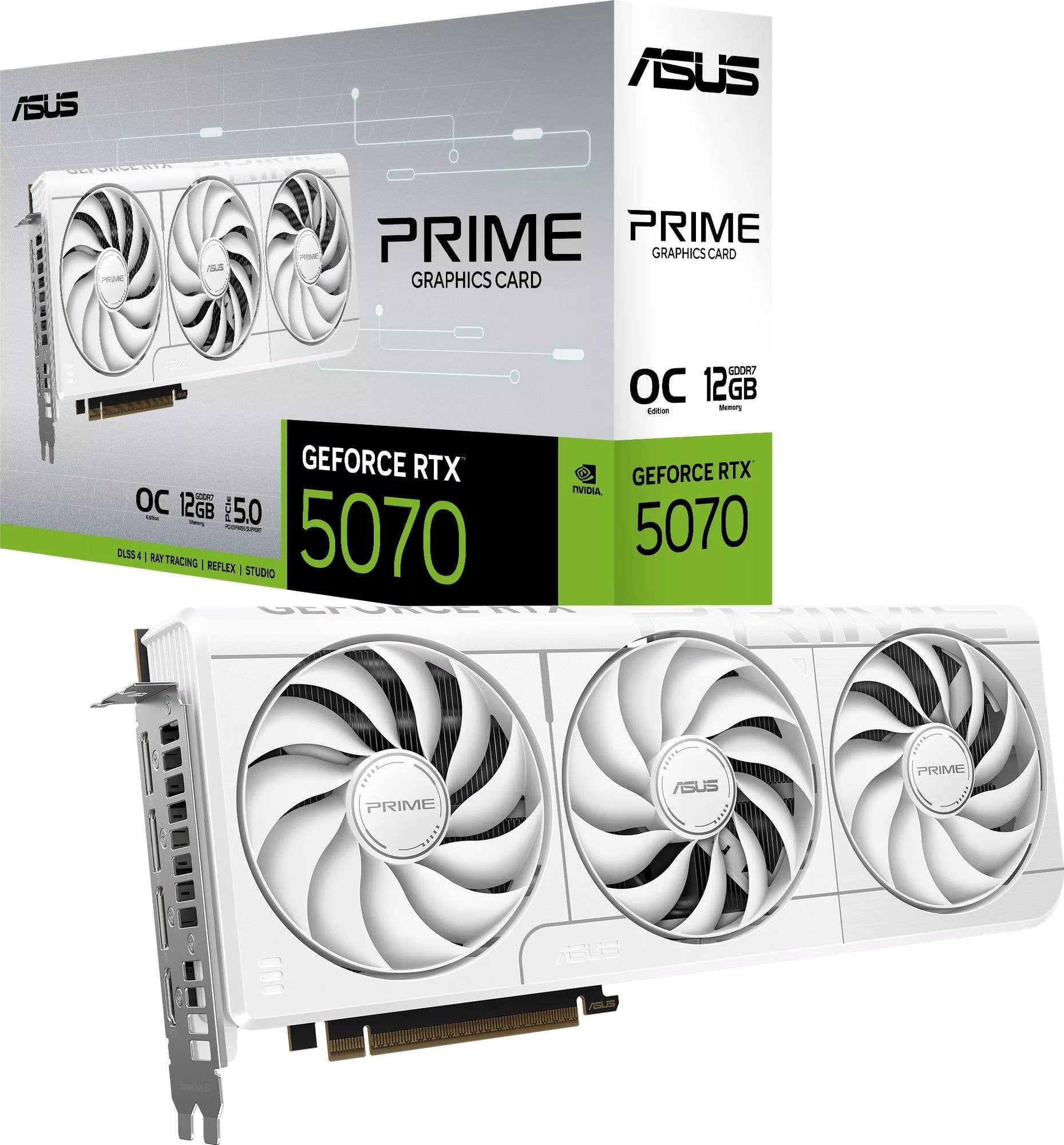 ASUS Graphics Card/NVIDIA/PCIe5.0/16GB GDDR7/OC mode:2542 MHz/Default mode:2512MHz(Boost)/1xHDMI/3xDP/Res:7680x4320/750W.