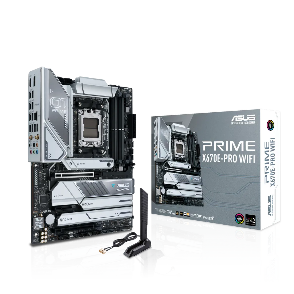 ASUS Motherboard/AM5/4xDIMM/Max. 192GB/DDR5/1xDP/1xHDMI/1xPCIe5x16/1xPCIe4x16/1xPCIe4x4/4xM.2/ 4xSATA/RAID/30.5cmx24.4cm.