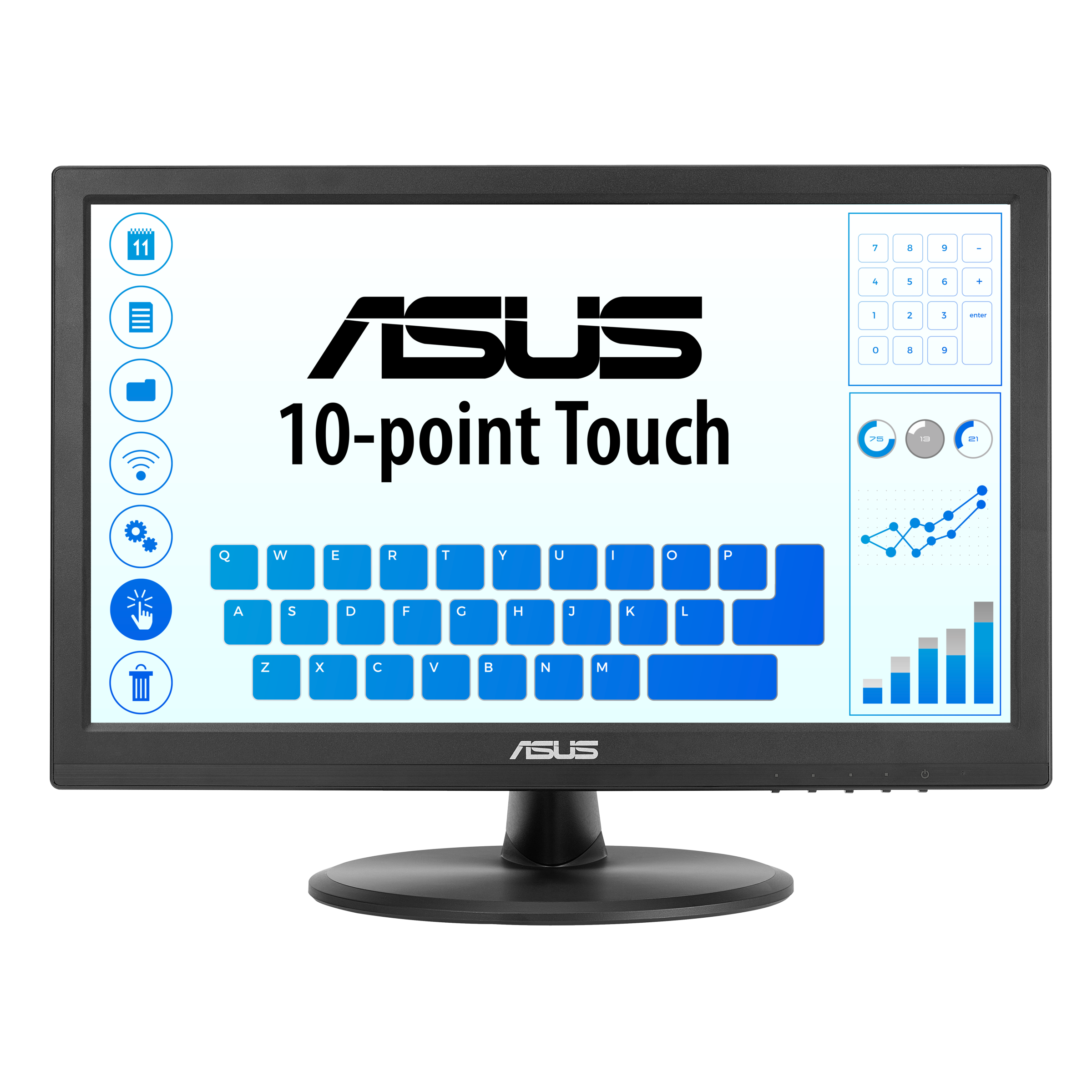 ASUS VT169HE|Touch|15.6''|FHD|PSS|60Hz|AR16:9|5ms - GTG|220 NITS|1000:1|VA (H170/V170)-|1XVGA|1xHDMI|Vesa WM|