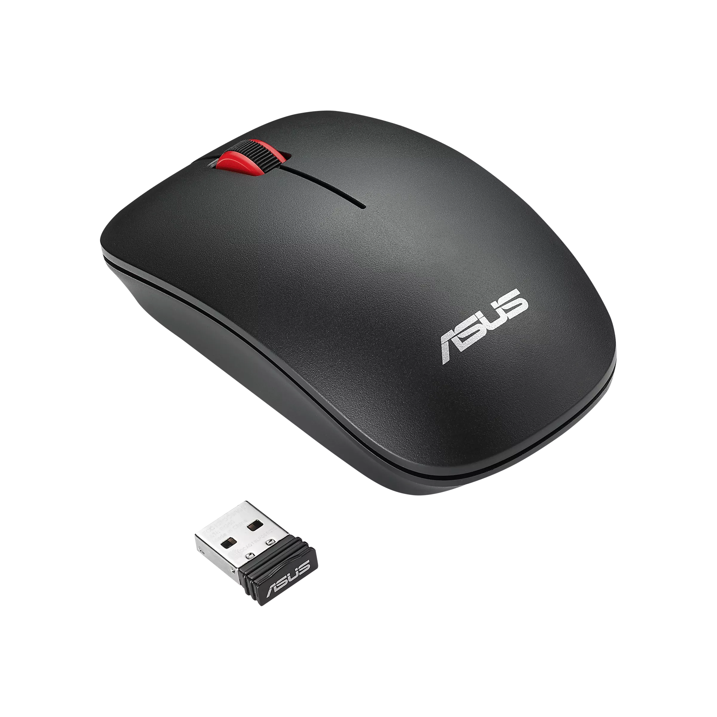 ASUS Mouse|WT300 mouse|Wireless RF 2.4 GHz|Matt Black_Red|1600 DPI