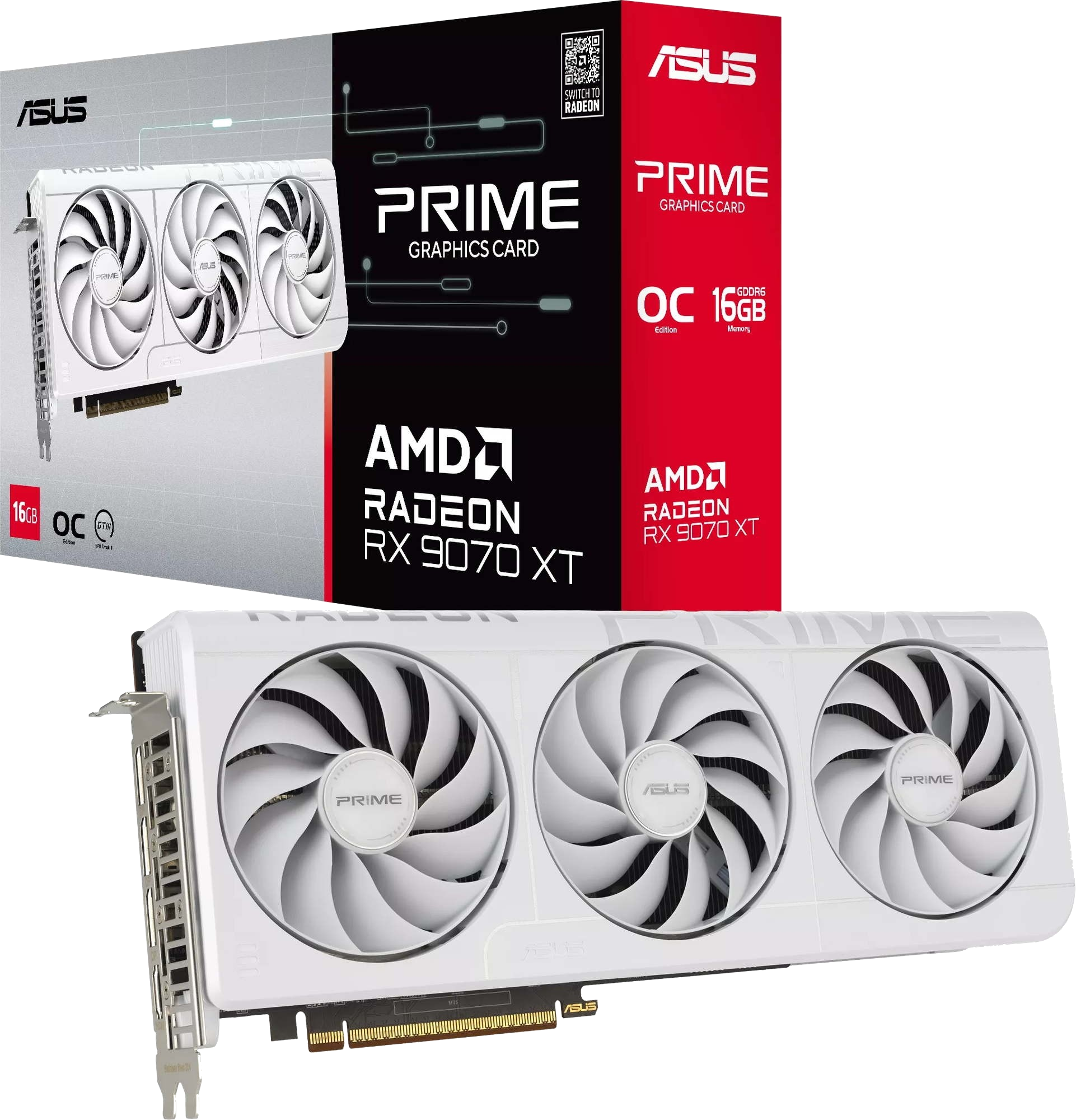 ASUS Graphics Card/AMD/PCIe5/16GB GDDR6/OC mode:up to 3030MHz (Boost Clock)/Default mode:up to 2480MHz(Boost)1xHDMI/3xDP/750W