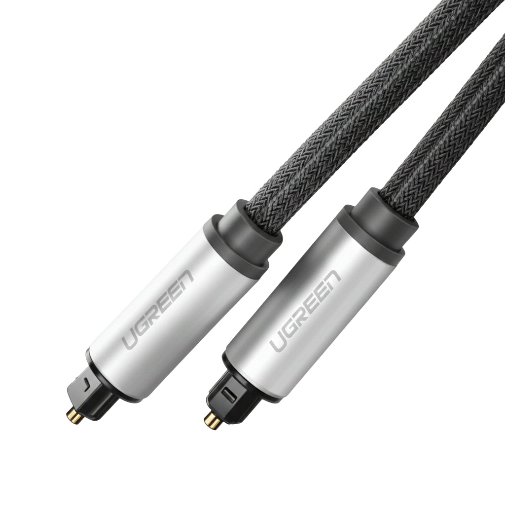 Slink Cable UGreen AV108 Male to Male Toslink Optical Audio Cable 2m–Grey