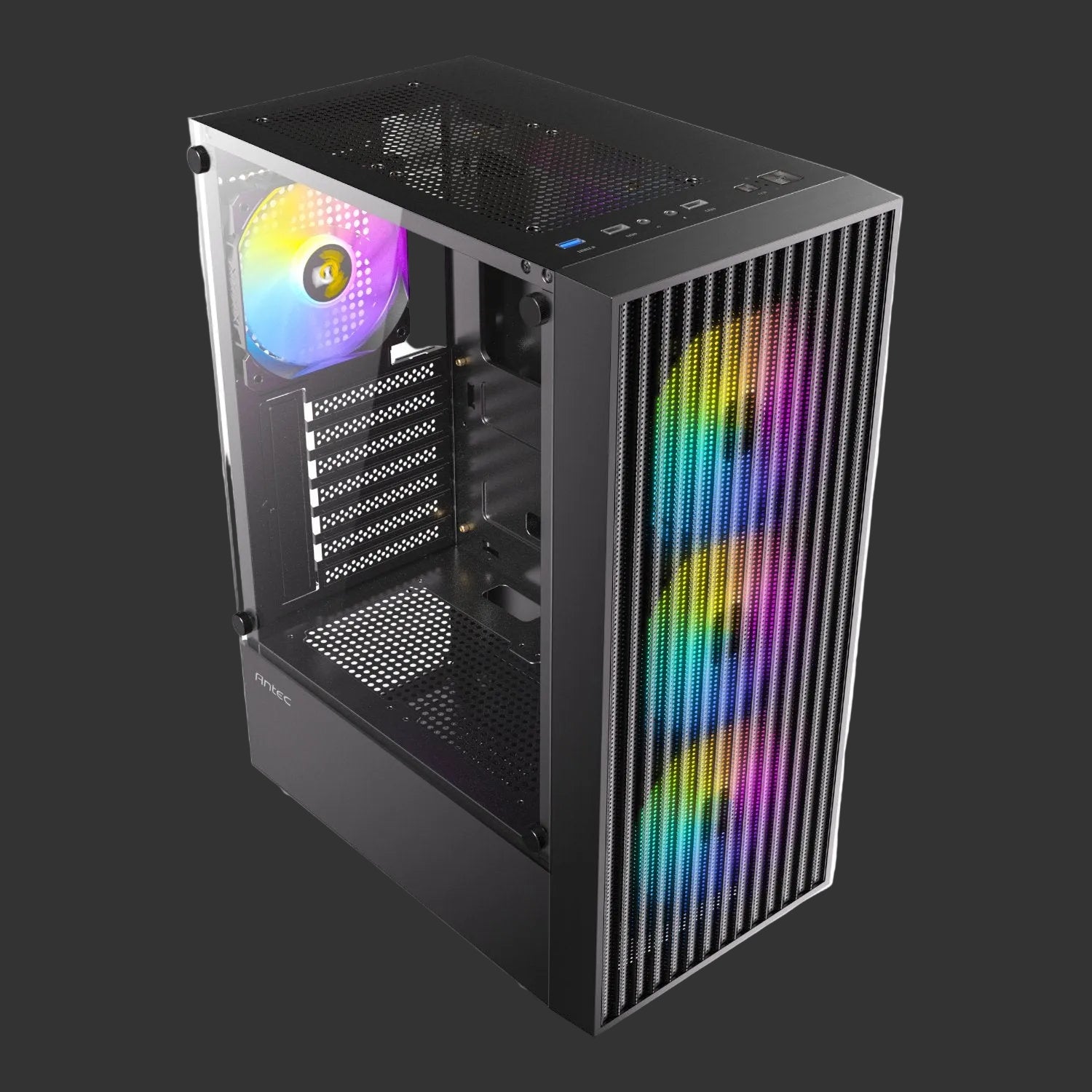 Antec AX27 RGB ELITE ATX Gaming Chassis - Black