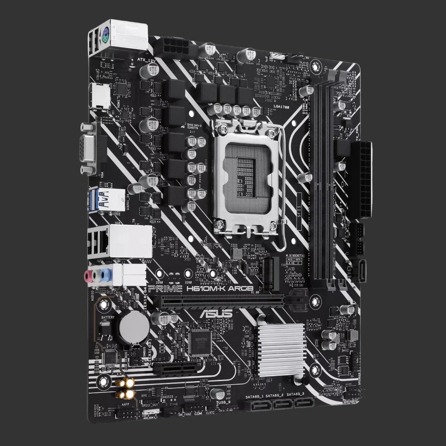 Asus PRIME H610M-K ARGB Intel LGA1700 M-ATX Motherboard
