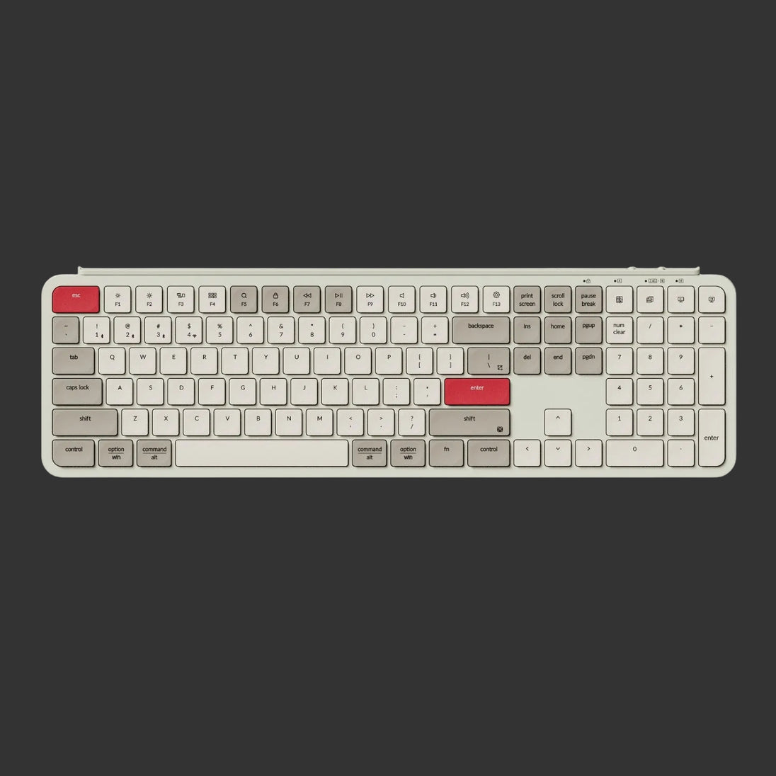 Keychron B6 Pro Ultra-Slim 100% Wireless Keyboard – Retro Red