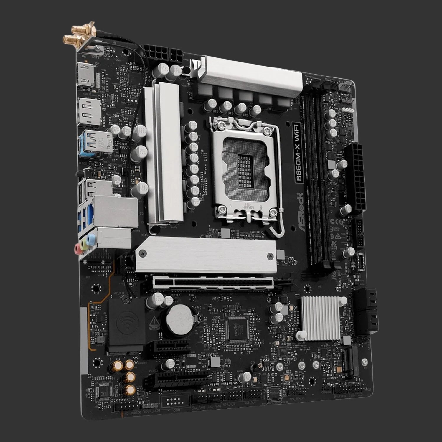 ASRock B860M-X Micro ATX DDR5 Motherboard (PCIe 5 and Wi-Fi 6E)